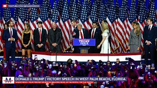 🇺🇸 Donald J Trump  47th President Victory Speech in West Palm Beach Florida Nov 5 2024 LIVE [upl. by Alhan28]