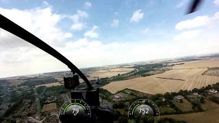 Robinson R44 helicopter formation Flight cockpit pilot view pilot [upl. by Jule456]