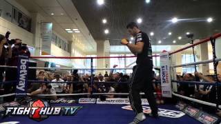 Froch vs Groves 2 Carl Froch shadow boxing workout [upl. by Mlohsihc]