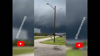 Huge tornado form triggered by hurricane Milton near Clewiston in Florida US [upl. by Ovida781]