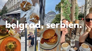 belgrad vlog  sehenswürdigkeiten cafés serbisches essen food tour [upl. by Ahsirtap]