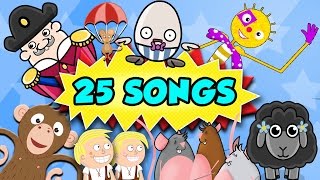 Songs For Toddlers  25 Toddler Songs and Nursery Rhymes [upl. by Ecarg]