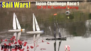 Sail Wars Mahi vs Japans Best Sailors Race 1 RC Sailboat Racing Video293 DF95 Dragon Flite [upl. by Aciemaj]