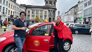 CatherineMOUREAUX Bourgmestre de 1080 dans un taxi marocain à Bruxelles Bientôt sur Maghreb TV [upl. by Leonidas]