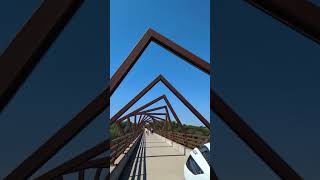 Des Moines Iowa High Trestle Trail bridge in daylight [upl. by Michaeline]