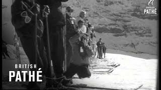 Skiing  Lauberhornrennen In Grindenwald And Wengen 1961 [upl. by Annasoh735]