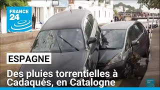 Espagne  des pluies torrentielles à Cadaqués en Catalogne • FRANCE 24 [upl. by Niletac574]