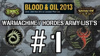 BLOOD amp OIL 2013  ARMY LISTS 1 [upl. by Eeram423]