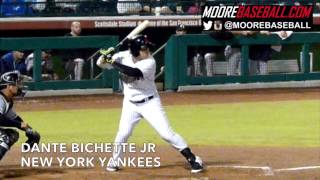 Dante Bichette Jr 3B New York Yankees Swing Mechanics SlowMoMechanics MooreBaseball [upl. by Carlen]