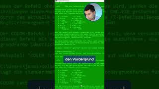 Farbe ändern in der Kommandozeile coding settings colors [upl. by Leandra]