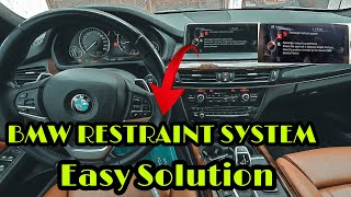 BMW RESTRAINT SYSTEM FAULT EASY SOLUTION 930958 93095E [upl. by Hareenum]