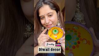 EASY AND UNIQUE DIYA DECORATION 🪔✨diy craft diyadecoration diwali youtubeshorts viralshorts [upl. by Doownel900]