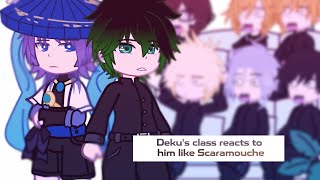 Dekus class reacts to him as Scaramouche [upl. by Kinzer]