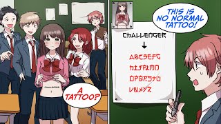 This girl showed up to school with a tattoo but then… Manga Dub [upl. by Bully58]