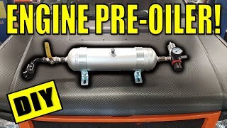 DIY ENGINE PREOILER PRIMER  PRIMING THE BUILT MOTOR  THE CRAZY CARROT BUILD [upl. by Glory385]