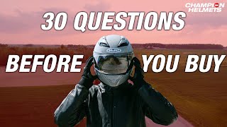 30 Questions Before Buying A Helmet  ChampionHelmetscom [upl. by Vergne]