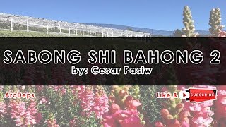 SABONG SHI BAHONG 2 Lyrics by Cesar Pasiw [upl. by Zebulen]