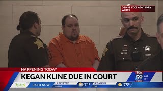 Kegan Kline due in court for sentencing hearing [upl. by Lyrem]