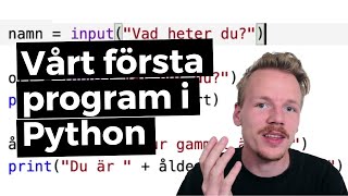 Vårt första program i Python [upl. by Irene832]