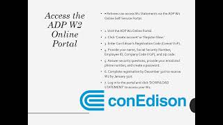 How to Access Con Edison Pay Stubs amp W2s [upl. by Noevad]