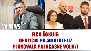 FICO ŠOKUJE OPOZÍCIA PO ATENTÁTE UŽ PLÁNOVALA PREDČASNÉ VOĽBY [upl. by Tirza]