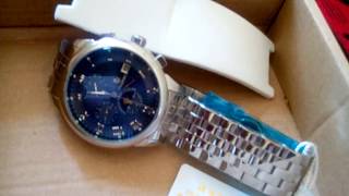 TEVISE 9008G Business Men Automatic Mechanical Watch  BLUE [upl. by Enitsej]