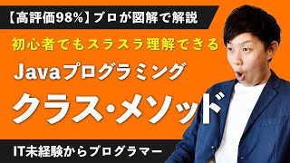 Javaプログラミングの「クラス」「メソッド」を元プログラマーがわかりやすく解説！【未経験エンジニア】【入門 14】 [upl. by Anitnas170]