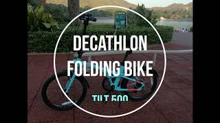 How to fold and unfold decathlon Btwin folding tilt 500 bike [upl. by Priscella]