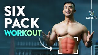 SIX PACK WORKOUT In 12 Minutes  6 Pack Abs Workout At Home  How To Get Six Pack Cult Fit CureFit [upl. by Abroms]