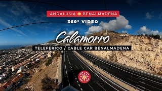 🇪🇸 🚠 360° video  Teleferico Cable Car Benalmadena  Andalusia Spain [upl. by Aratas]