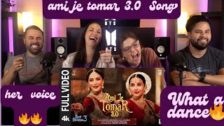 BB3 Ami Je Tomar 30 Full Video Reaction Reaction  Vidya Balan Madhuri Dixit  Shreya Ghoshal [upl. by Dorice839]