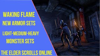 ESO Waking Flame New Sets  Waking Flame DLC New Sets  Elder Scrolls Online [upl. by Aicatsal]