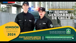 Escuela de Gendarmería abre su proceso de admisión 2024 [upl. by Presber]