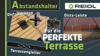 Abstandshalter für deinen DIY TERRASSENBAU  Befestigung für Terrassendielen GERMANDEUTSCH [upl. by Lenhard594]