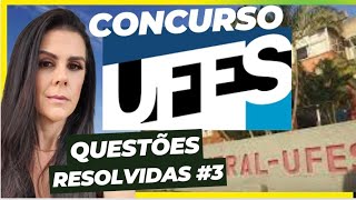 CONCURSO UFES  QUESTÃ•ES RESOLVIDAS UFES  RACIOCÃNIO LÃ“GICO MATEMÃTICO [upl. by Aleirbag878]