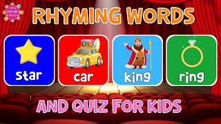 Rhyming Word Quiz for Kids  4K [upl. by Cantone]