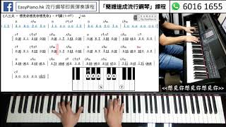 《八三夭  想見你想見你想見你》Piano Cover EasyPianohk [upl. by Demetri539]