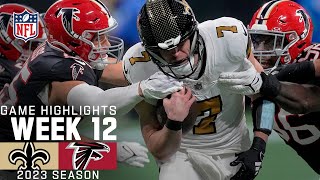 New Orleans Saints vs Atlanta Falcons Game Highlights  NFL 2023 Week 12 [upl. by Kylen177]