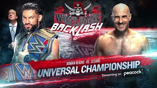 WWE Wrestlemania Backlash 2021 Roman Reigns vs Cesaro Universal Championship  WWE 2K20 [upl. by Veejar470]