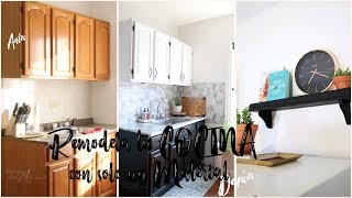 Cómo renovar y decorar tu cocina sin ningún tipo de obra [upl. by Martina482]