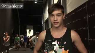 Francisco Lachowski FashionTV Interview on MMFW [upl. by Yrtnej]