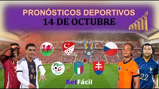 ✅⚽ PRONOSTICOS DEPORTIVOS LUNES 14 DE OCTUBRE  NATIONS LEAGUE  BETFACIL [upl. by Accber]