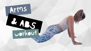 Arms amp Abs Workout  No Equipment Needed [upl. by Schroeder705]