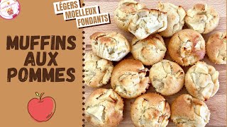 MUFFINS aux POMMES 🍎 SIMPLE et DÉLICIEUX [upl. by Halilak730]