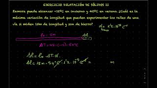 Ejercicio dilatación sólidos II [upl. by Yentruocal]