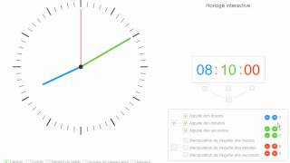 Une horloge interactive pour apprendre lheure avec les petits [upl. by Radnaskela]