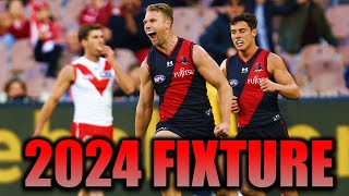 Essendon Fixture 2024 [upl. by Hankins]