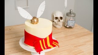 Harry Potter Golden Snitch Cake  Making Every Genre Delicious [upl. by Orlina]