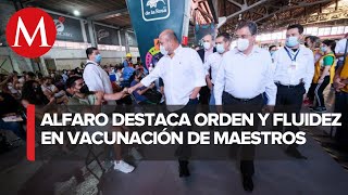 Avanza vacunación anticovid para maestros de Jalisco [upl. by Grier]