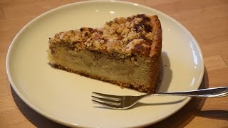 Apfelkuchen mit Sahneguss und Nussstreuseln  Thermomix®TM5® [upl. by Uhile586]